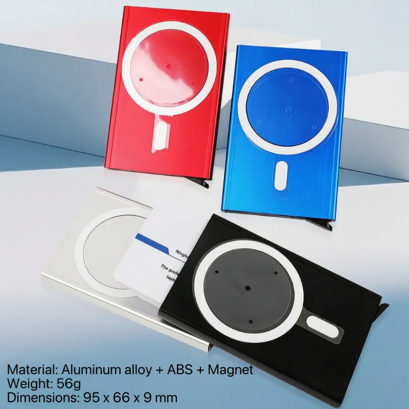 Magnetiese aluminium outomatiese pop-up kaarthouer