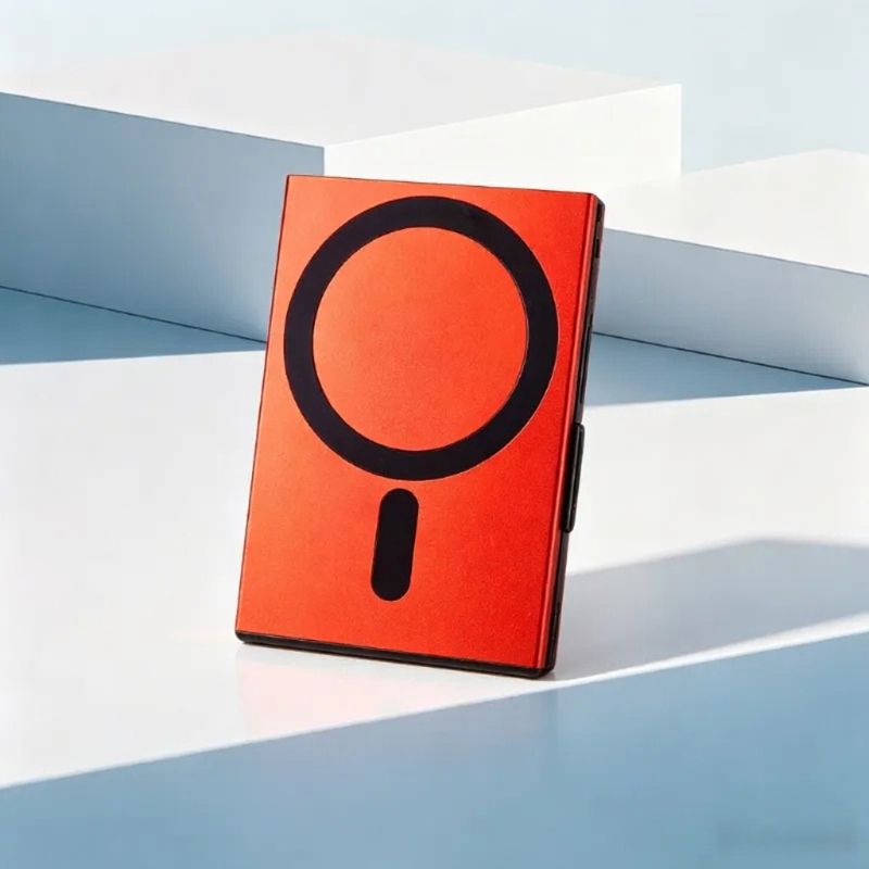 Ultra-dun aluminium magnetiese outomatiese pop-up kaarthouer